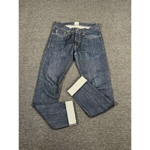 Flint And Tinder Selvedge Jeans Men's 28 (31x33) Dark Wash Huckberry Slim Fit